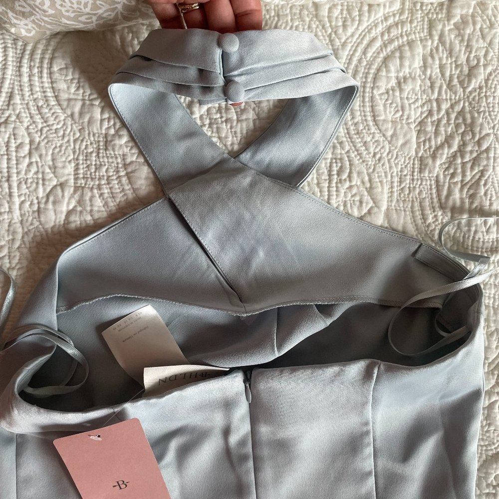 Bhldn Ruby Twist Halter - Light Blue Halter Cross… - image 5